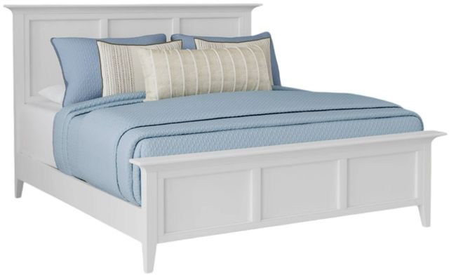 A-America® Westlake White Eastern King Panel Bed-0
