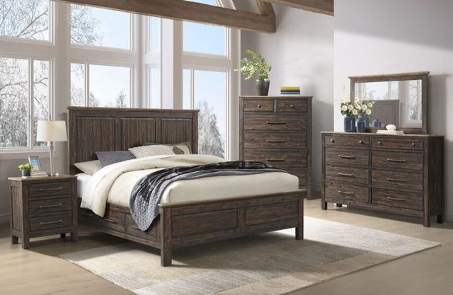 Intercon Transitions Driftwood/Sable Queen Panel Storage Bed-2