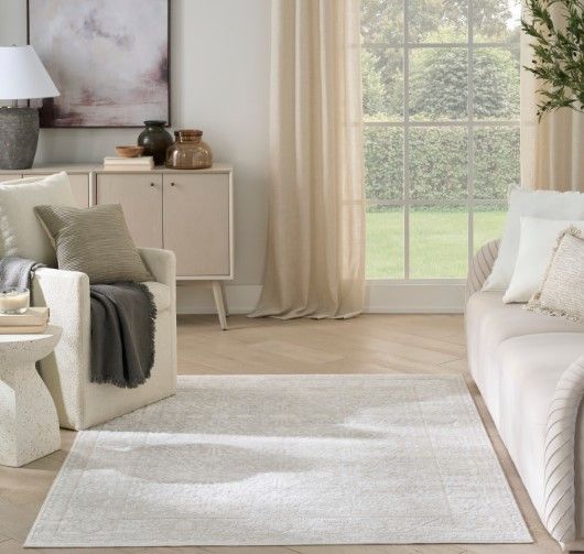 Nourison Home™ Dekor Ivory Beige 5'x7' Style 1 Area Rug-1