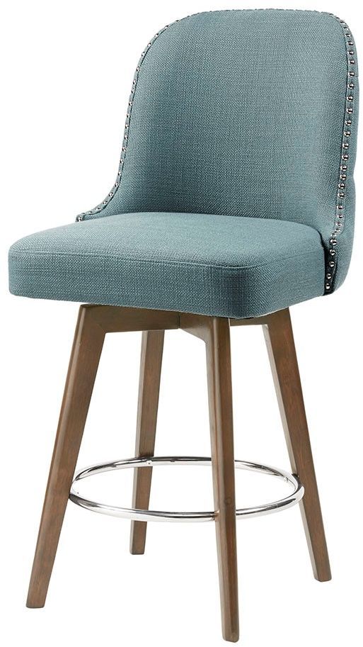 Olliix by Madison Park Blue Kobe Counter Stool-1