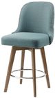 Olliix by Madison Park Blue Kobe Counter Stool-1