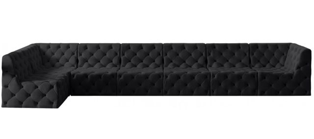 Meridian Furniture Tuft 7-Piece Black Modular Sectional Set-0