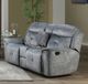 ACME Furniture Mariana Silver Gray Manual Reclining Loveseat with Console-1