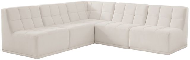 Meridian Furniture Relax 5-Piece Cream 94" Modular Sectional-0