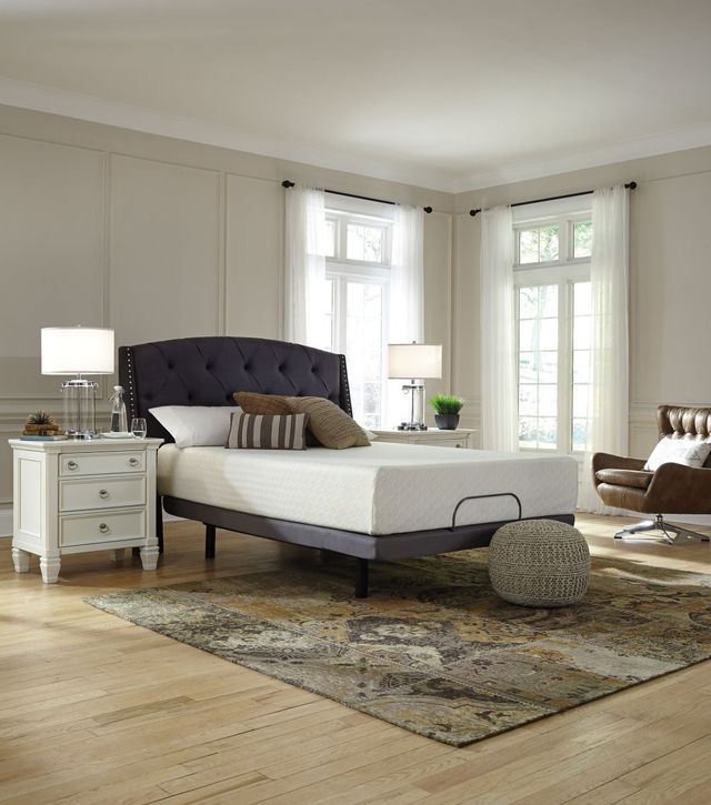 Sierra Sleep® by Ashley® Chime 2-Piece 12" Memory Foam and Good Adjustable Base Queen Mattress Set-3
