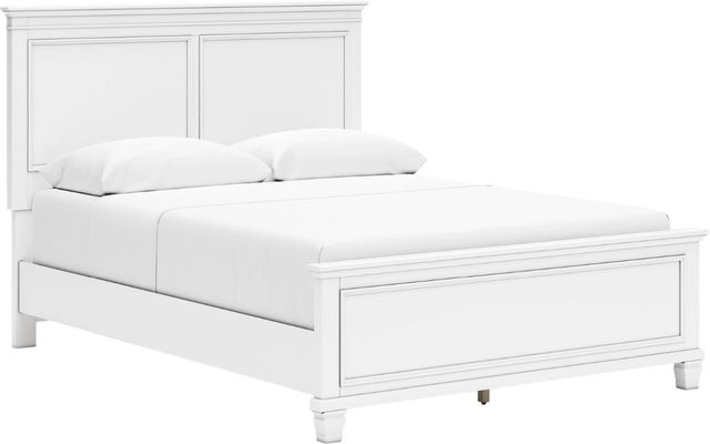 Signature Design by Ashley® Fortman 4-Piece White King Panel Bedroom Set-1