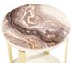 Michael Amini® Ariana Beige Side Table with Gold Base-3