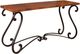 Horizon Home® Segovia Copper Top Sofa Table with Black Base-0