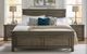 A-America® Glacier Point Graystone Queen Panel Bed-1