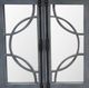 Vintage Furniture Circle Console with Glass-1