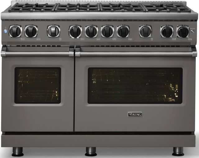 Viking® 7 Series 48" Damascus Gray Pro Style Natural Gas Range-2