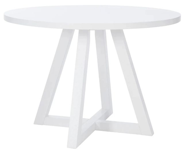 Powell® Maui 5-Piece Graphite/White Round Dining Table Set-4