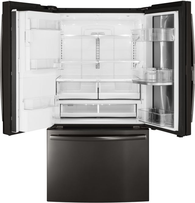 GE Profile™ 27.8 Cu. Ft. Black Stainless Steel French Door Refrigerator-2