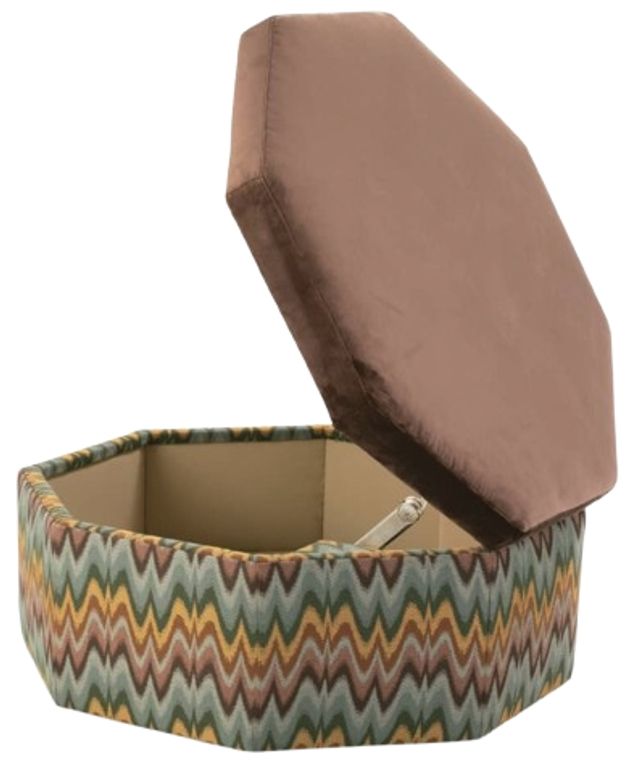 Rowe® Customizable Othello 40" Octagon Storage Ottoman-3