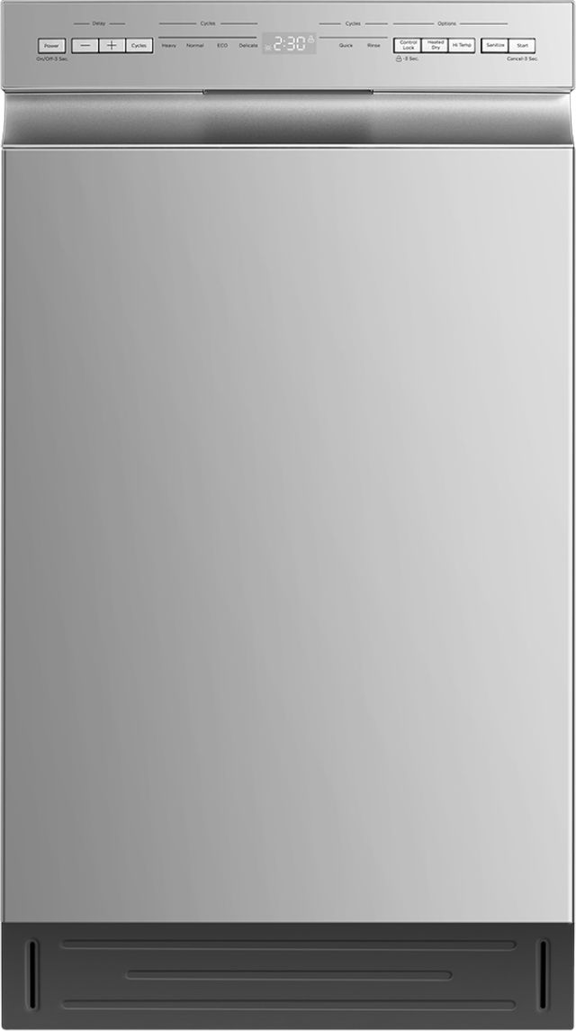 Midea® 18" Stainless Steel Front Control Built-In Dishwasher-0