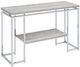 ACME Furniture Chafik Natural Oak Sofa Table with Chrome Base-0