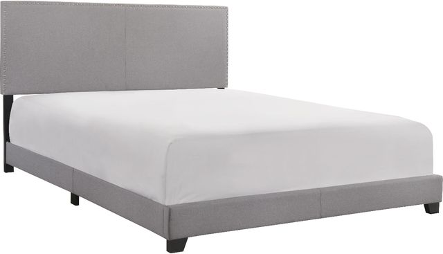 Crown Mark Erin Gray Upholstered Queen Panel Bed-0