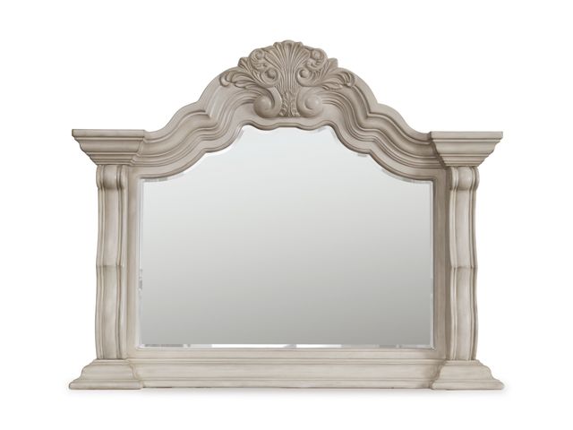 Signature Design by Ashley® Bruchandi Antique White Dresser Mirror-1