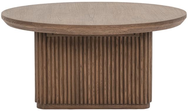Classic Home Vander Tawny Brown Round Coffee Table-2