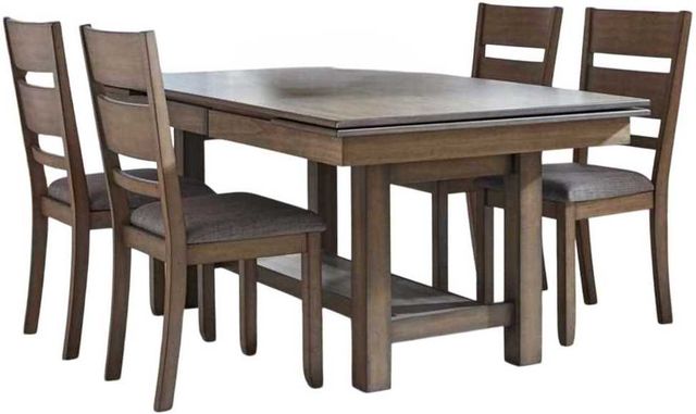Liberty Furniture Brook Bay 5-Piece Sandstone Optional Trestle Dining Set-0