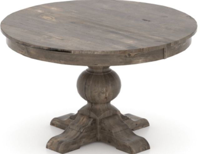 Canadel Customizable Champlain Distressed Shadow Round BT Base Dining Table-1