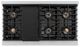 ZLINE Autograph Edition Paramount 48" 6.7 Cu. Ft. Satin Stainless Steel Dual Fuel Range with 8 Burner DuoPro™ Cooktop and Dual Ovens with White Matte Doors and Matte Black Accents-3