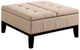 Furniture of America® Fazio Beige Ottoman-0