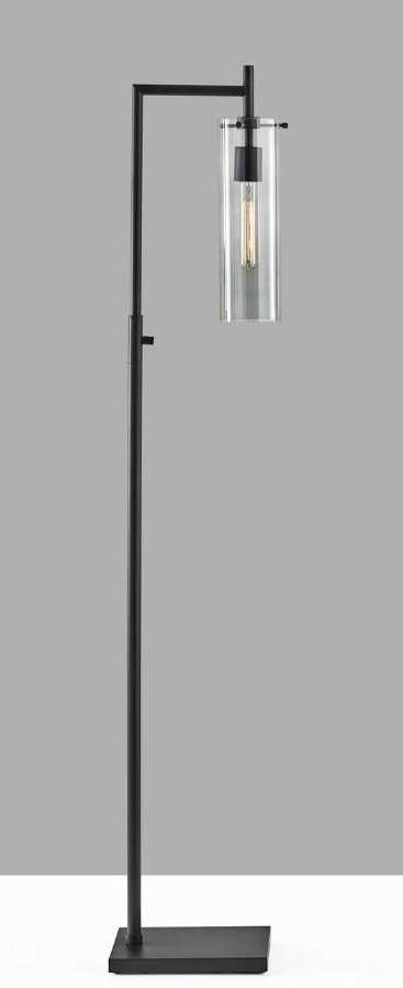 Adesso® Dalton 1 Light Black Floor Lamp-3