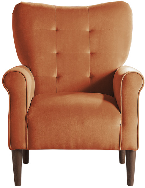 Mazin Furniture Kyrie Orange Upholstered Accent Chair-1