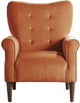 Mazin Furniture Kyrie Orange Upholstered Accent Chair-1