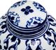 A & B Home Aline Blue/White Lidded Jar-5