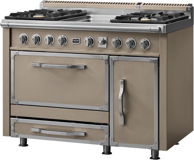 Viking® Tuscany 48" Nantucket Pro Style Dual Fuel Range with Griddle-2