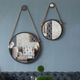 A & B Home Cleveland Grey Rope Strap Mirror-1