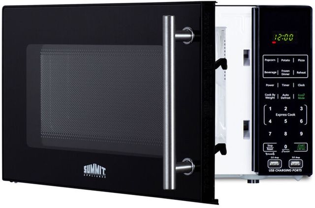 Summit® 0.7 Cu. Ft. Black Countertop Microwave-3
