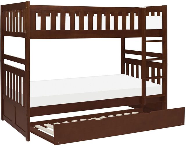 Homelegance® Rowe Dark Cherry Youth Twin/Twin Storage Bunk Bed-3