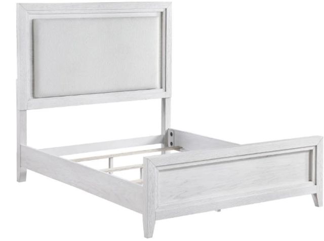Coaster® Marielle 4-Piece Distressed White Eastern King Panel Bedroom Set-1