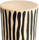 TOV Furniture Tempest Black Stripes Ceramic Indoor/Outdoor Table-3