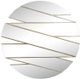 Stylecraft Gold Ribboned Round Wall Mirror -0