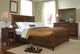 Durham Furniture Savile Row Barley Queen Sleigh Bed With Low Footboard-2