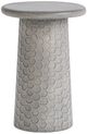 Classic Home Delaine Light Gray 20" Concrete Outdoor Table-0