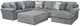 Jackson Furniture Glacier 3-Piece Shark Modular Sectional-0