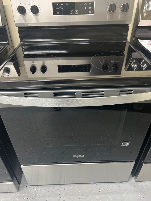 OUT OF BOX Whirlpool® 30" Stainless Steel Freestanding Electric Range with Self Clean-0
