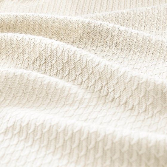 Olliix by Madison Park 100% Certified Egyptian Cotton Ivory Full/Queen Blanket-2