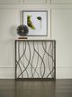 Hooker® Furniture Melange Beige Thin Metal Console Table with Dark Satin Nickel Gray Base-1