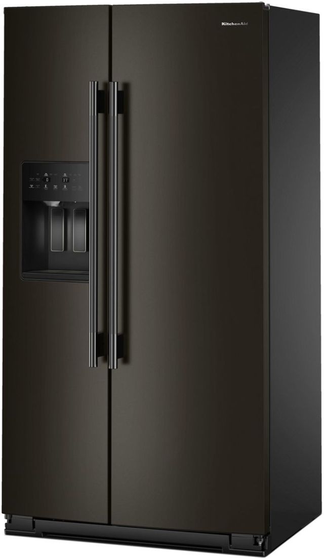 KitchenAid® 36" 20.6 Cu. Ft. Black Ore Counter Depth Side-by-Side Refrigerator with Exterior Ice and Water Dispenser-4