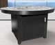 Enclover Outdoor RD Black Aluminum Firepit with Wind Guard and Cover-1