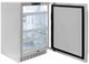 ZLINE Autograph Edition Touchstone 24 " 5.2 Cu. Ft. Stainless Steel 151 Can Beverage Fridge with Solid Door and Polished Gold Helix Handle-3