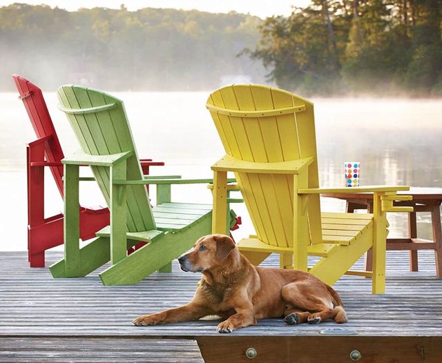 C.R. Plastic Generation Line Kiwi Classic Adirondack Outdoor Chair-2