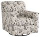 Benchcraft® Abney Platinum Swivel Accent Chair-0