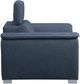 Homelegance® Ferriday Blue Chair with Adjustable Headrest and Pull-Out Ottoman-4